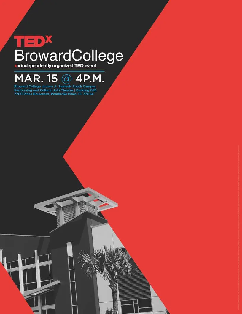 TEDxBrowardCollege flyer