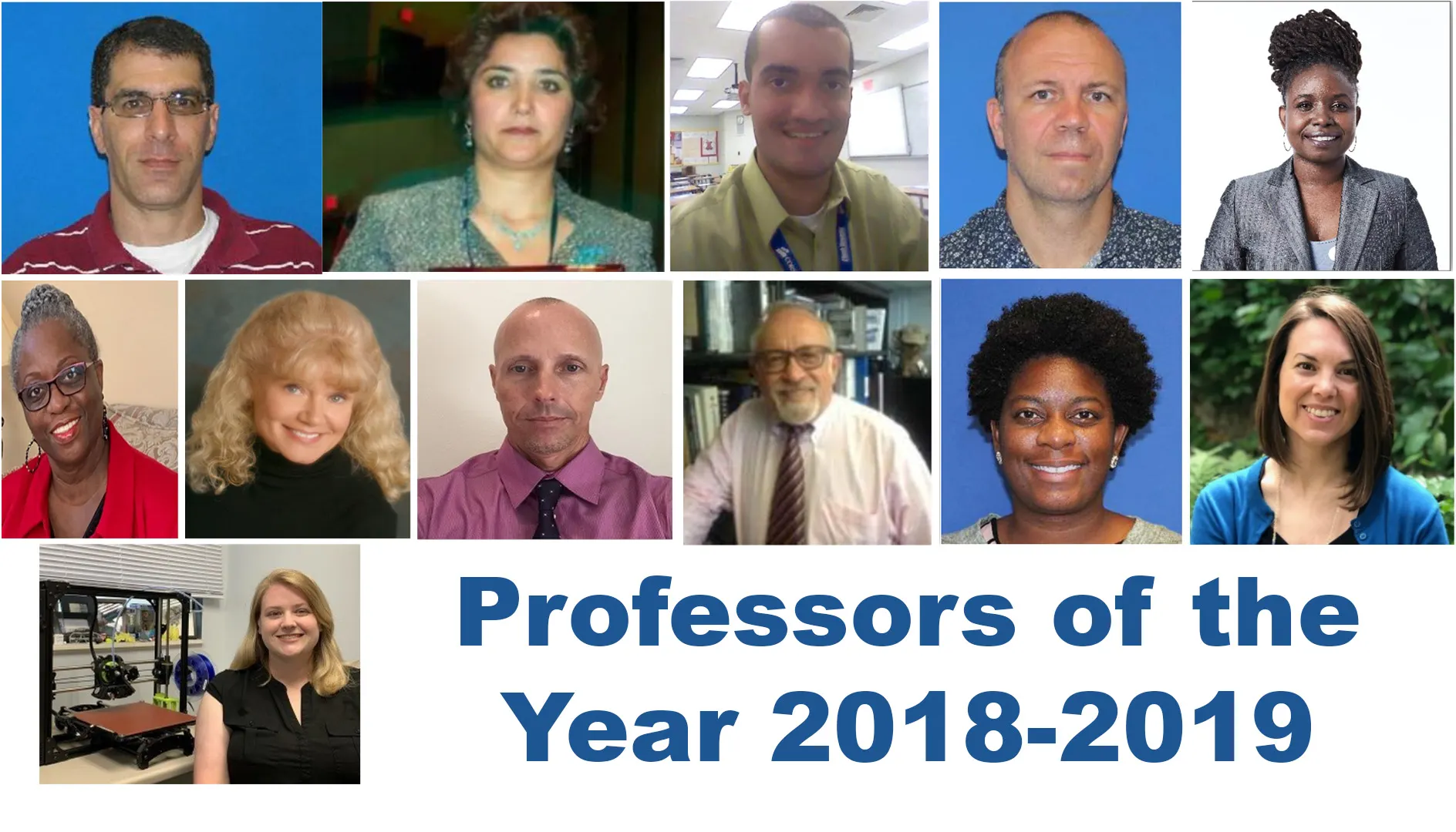 Professor of the Year 2018-2019