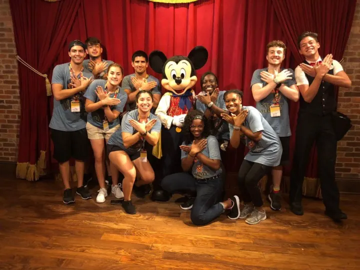 Broward College students at Disney