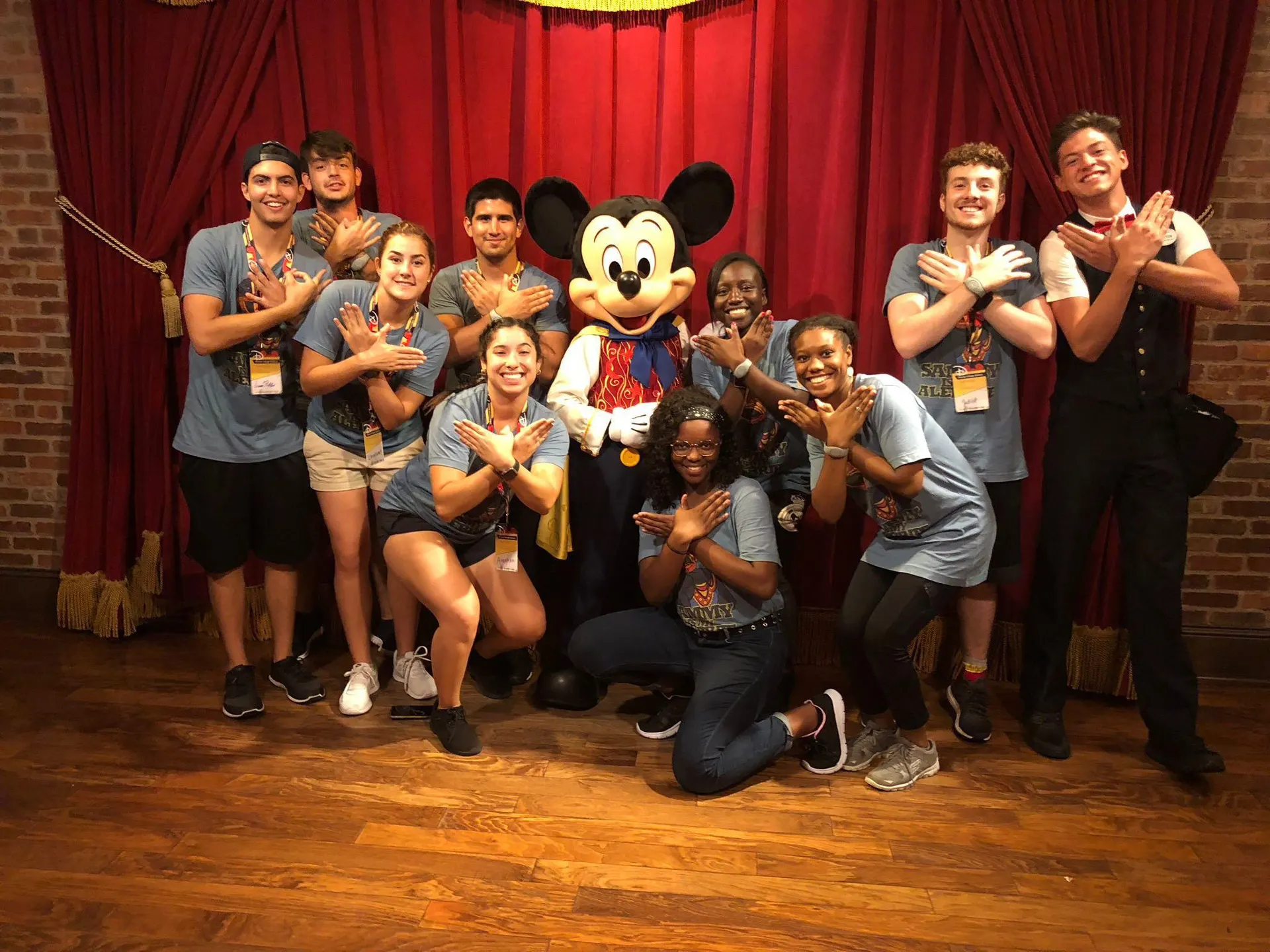 Broward College students at Disney