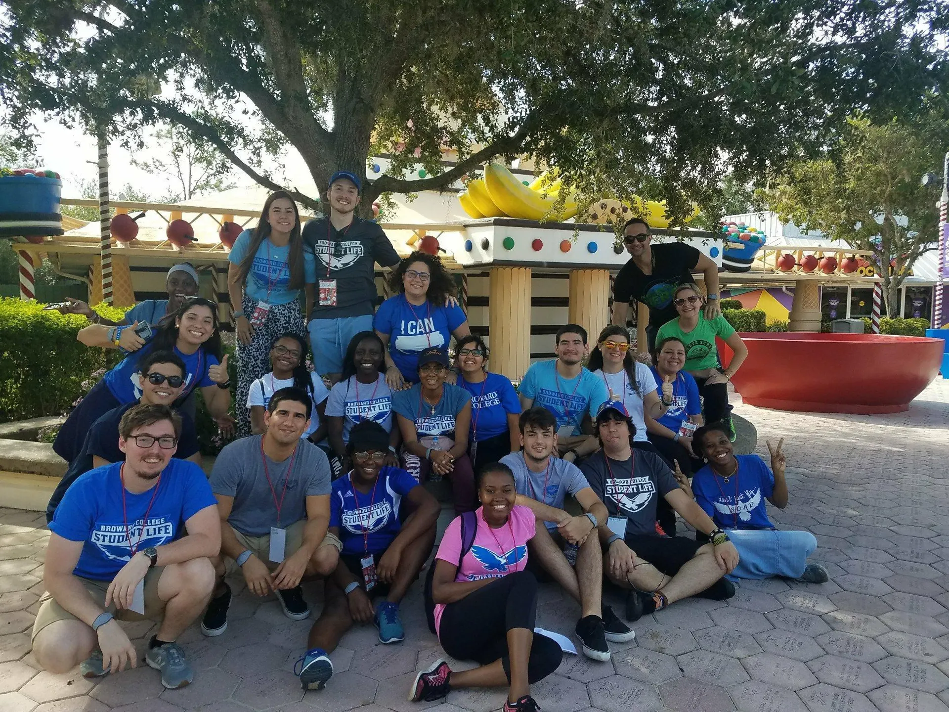 Broward College students at Disney