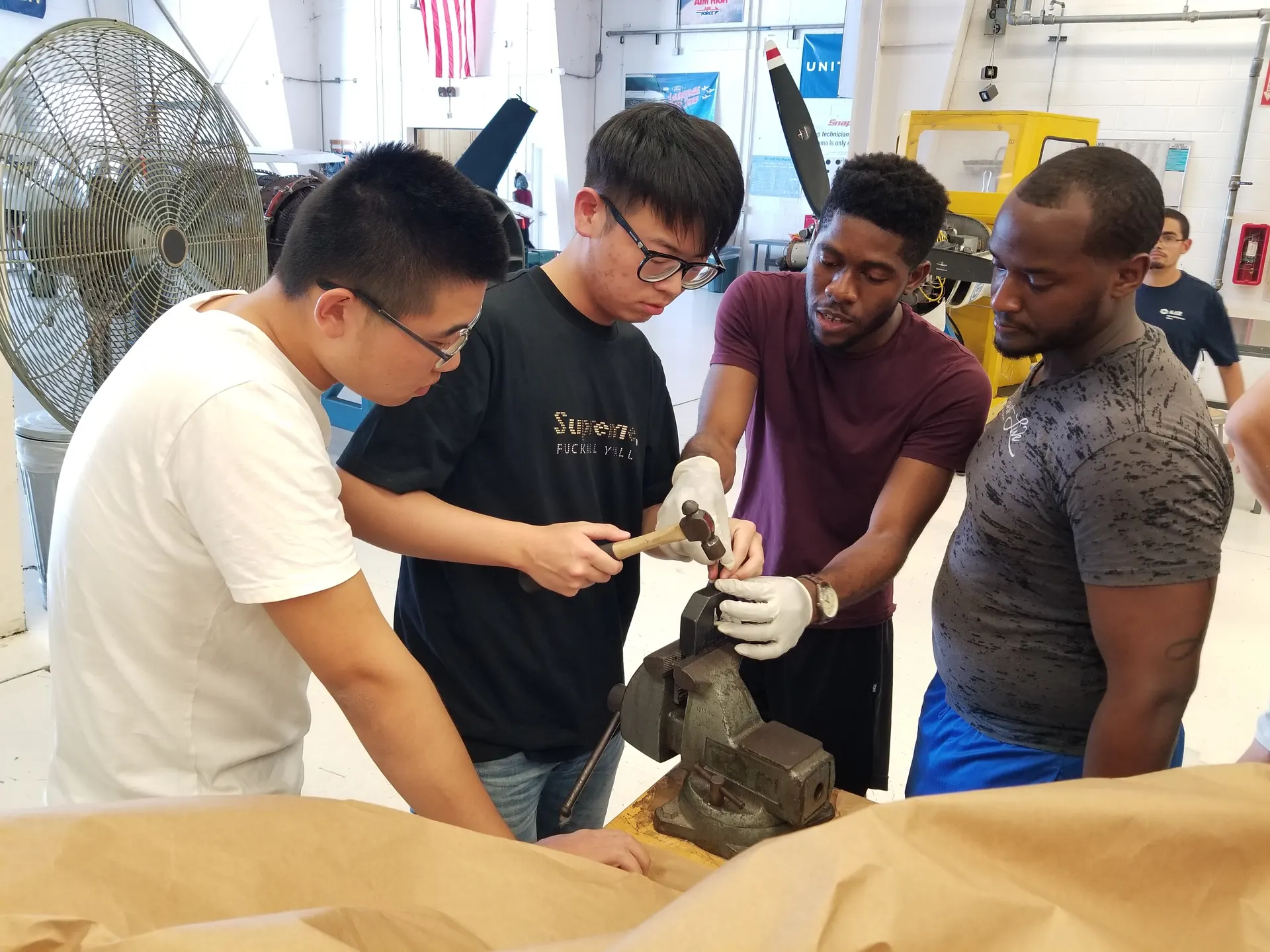 Aviation Maintenance students