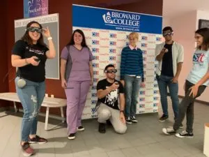InTech Club students with VR glasses