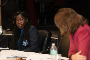 Erica Noel at BOT meeting